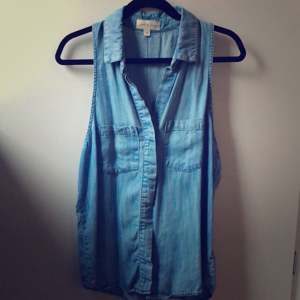 Denim Button Down - image 1